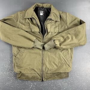 Spiewak Jacket Mens Large Olive Green Nylon Bomber Hidden Agenda USA Made Punk